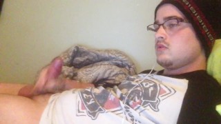 Did Not Mean To Cum on My Face! Lol. Accidental Self Facial, Powerful Cum!