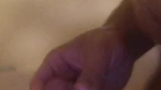 Pup jerking in the shower almost caught