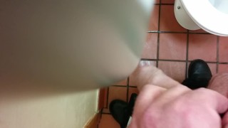 HUGE Messy Cumshot In Public Toilet - SlugsOfCumGuy