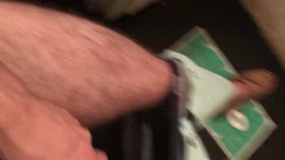 Twink playing with his thick Uncut cock
