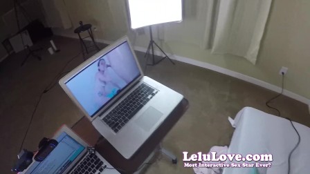 Riding my Sybian and giving a POV blowjob during my webcam show...
