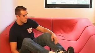 Gay boy takes his socks off and teases with his feet
