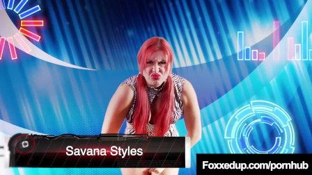 Young ebony Jenna Foxx & Tattooed Red Savana Styles Wrestle!