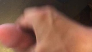 Cumming from handjob