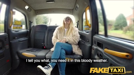 Fake Taxi Hot tattooed blonde cums in cab after hard fucking