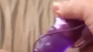 Milf using her new toy