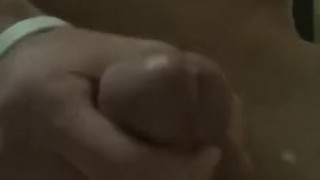 Slow motion cum pumping from a big horny dick