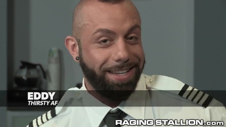 Hairy Muscle Hunk Arab Boy Pilot Rough Fucks Passenger