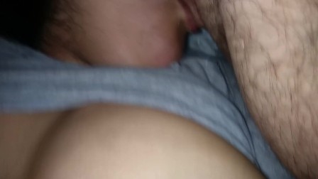 Bbw and husband get horny and jack off bbw bj cumshot full video