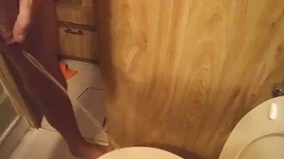Cock Pulsing, Dripping Cum, then Pissing with a Hardon ~ LeoInTucson