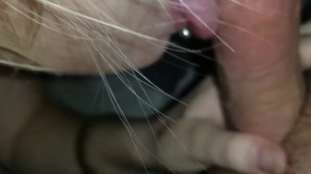 Sucking daddy's cock