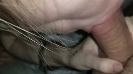 Sucking daddy's cock