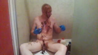 piggy messy feeding and stuffing for Mistress Lea
