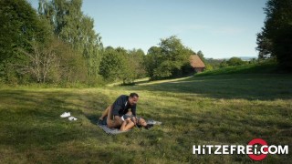 HITZEFREI Busty German Babe Jacky Lawless Ass Fucked Outdoors
