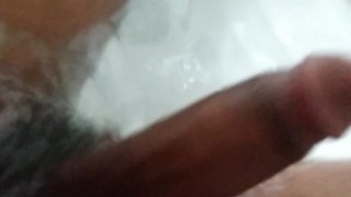 Playing With My Bbc In The Bathtub