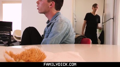 FamilyDick - Handsome stepdaddy Joins Threesome