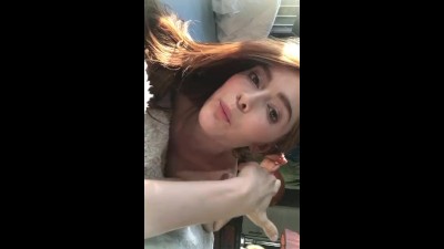Jia Lissa getting horny before the scene (Backstage)