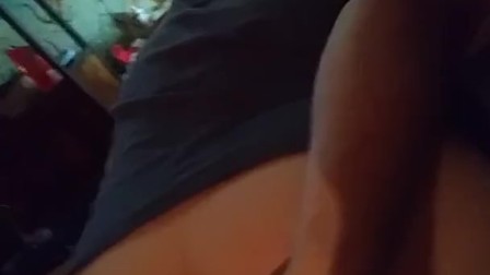 Ripped her ass so it makes a pop sound