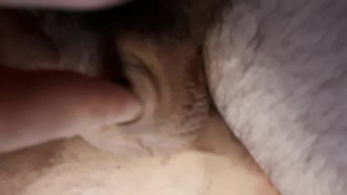 Finger inside my nuts until I cum