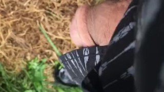 Pissing outside