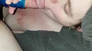 Blowjob with sleeve