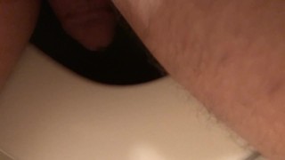 Me siting to pee