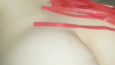Tattooed bf whipping my ass for fun