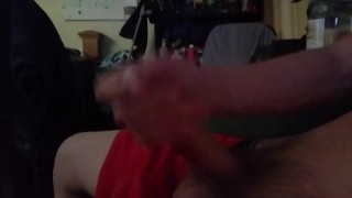stroking my cock for you