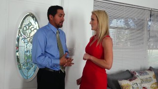 Blonde MILF Sydney Hall Has A Teacher Conference