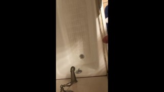Me peeing in the shower