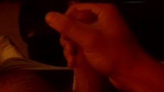 My dick pulsating with cum