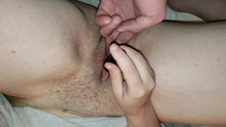 Finger banging and pounding wife