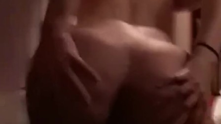 Lena shows off her ass
