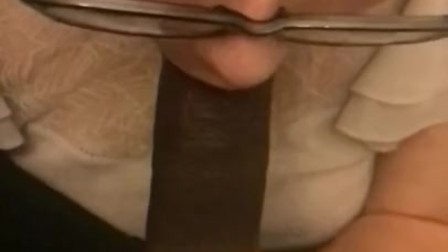 Beautiful babe sucking dick in slow motion