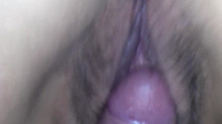 Whore rubbing my cock and bouncing on it