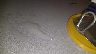 hard dick cums , eat own sperm