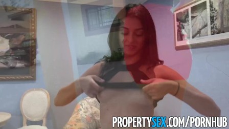 PropertySex - Hot latina real estate agent thanks client with sex