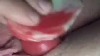 Wet Pussy fucked by Bad Dragon Fox Dildo
