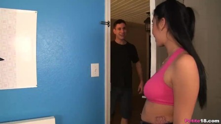 Petite teen Is Here To Help Him Forget GF