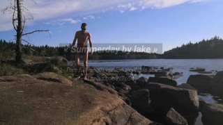 Summerday by Swedish Lake Solo Male Nature - Lapjaz.com Ecosexual Ecoporn