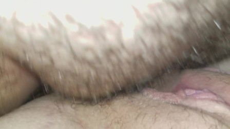 Filming my bf cum in my pussy