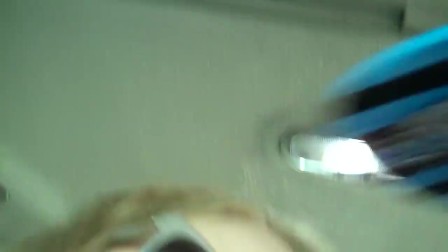 Blonde girl toying with her pussy and bf assist while he drives