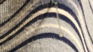 Precum flowing through underwear