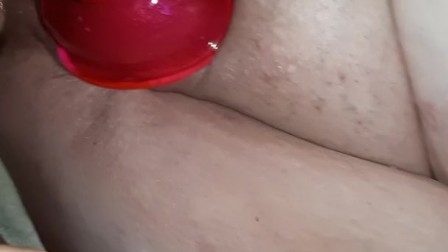 2018-09-02 - fuckmeat's cunt pussy pumped while being ass fucked