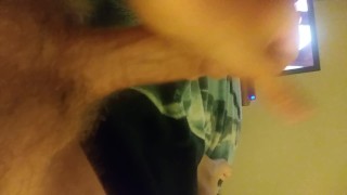 Rubbing out some cum