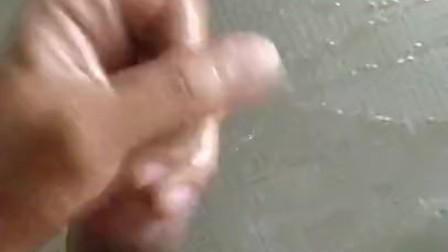 Thick ebony cock, Cum in the shower for girlfriend