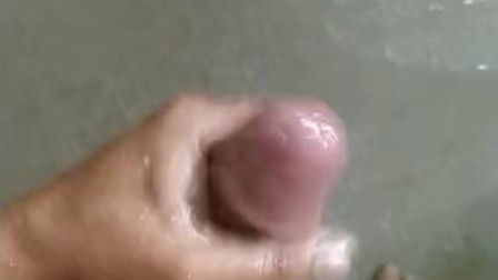Thick ebony cock, Cum in the shower for girlfriend