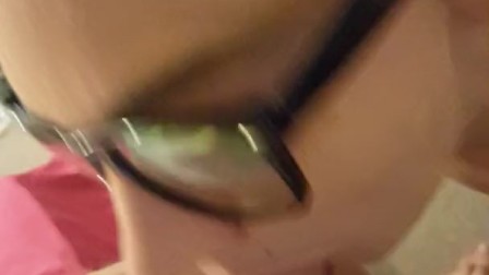 deepthroat slut teen stepsister cute glasses best face throat fuck ever