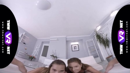 TmwVRnet.com - Mia & Naomi Bennet - Card Play Becomes a Threesome