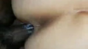 Wet pussy on cock